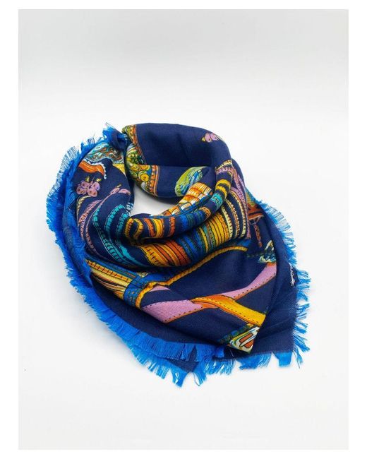SVNX Blue Multi Print Scarf