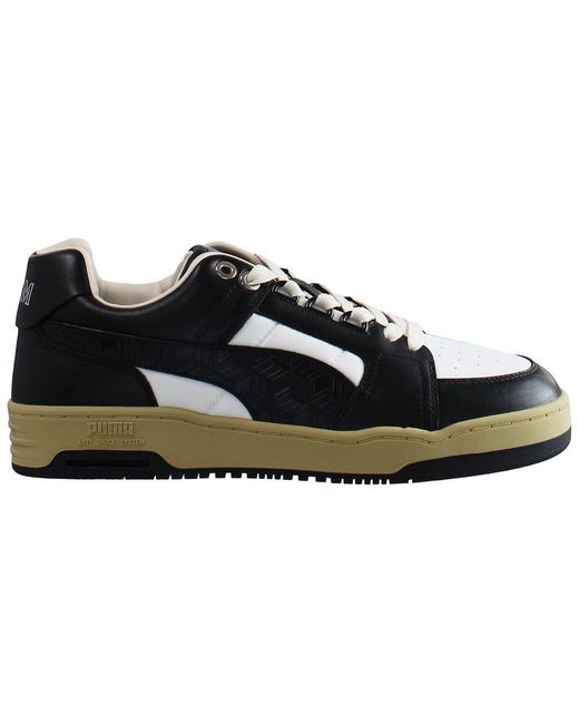 PUMA Black Mcm X Slipstream Low Court Trainers for men