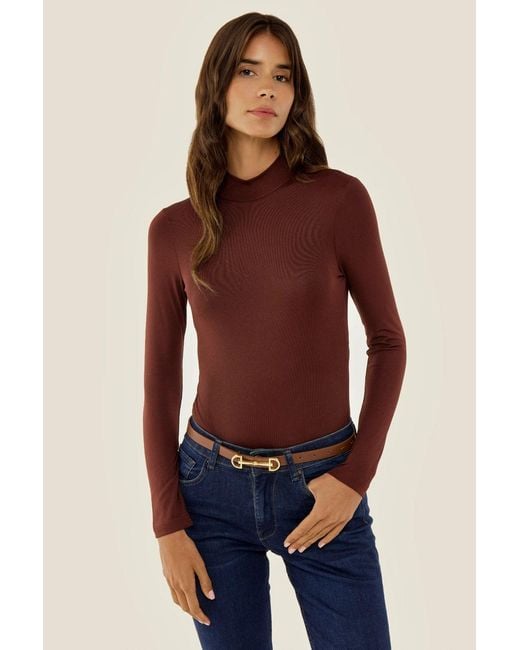 Hiccup Red Basic Long Sleeve Bodysuit