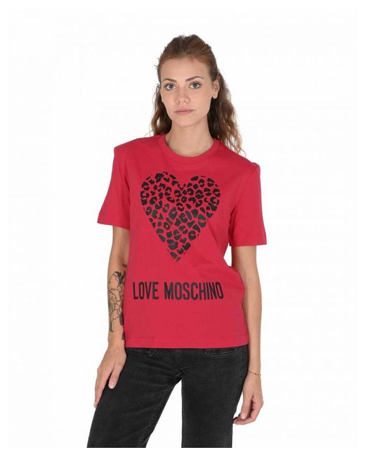 Love Moschino Red T-Shirt
