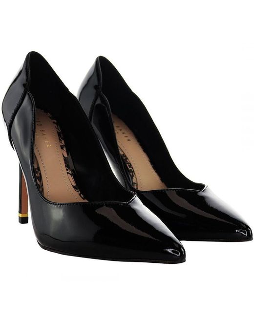 Ted Baker Orlinay Black Court Heels Shoes Patent Leather