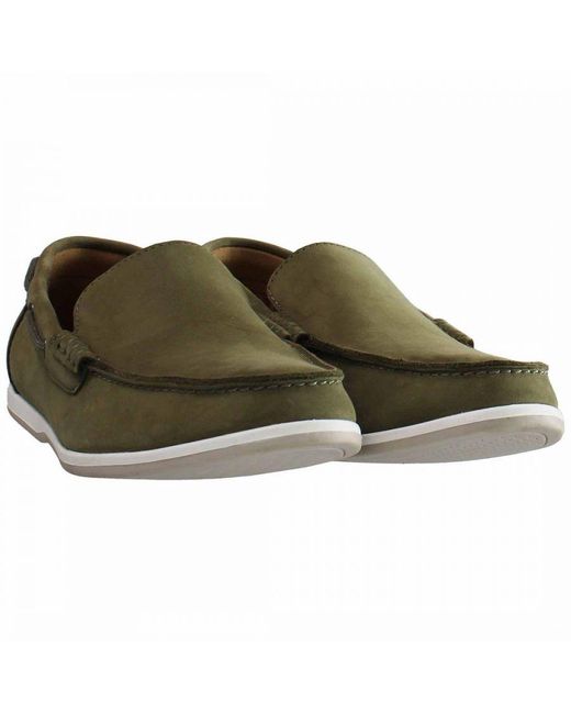 Clarks Green Morven Sun Shoes Leather for men