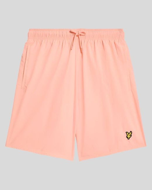 Lyle & Scott Effen Zwemshorts in het Pink voor heren