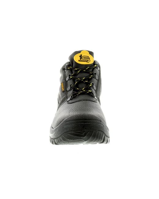 Tradesafe Black New /Gents Cuba Hi Lace Ups Work Boots Leather for men