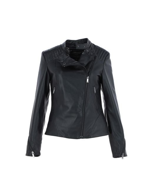 Ashwood Leather Gray Veg Tanned Biker Jacket With Double Button Mandarin Collar