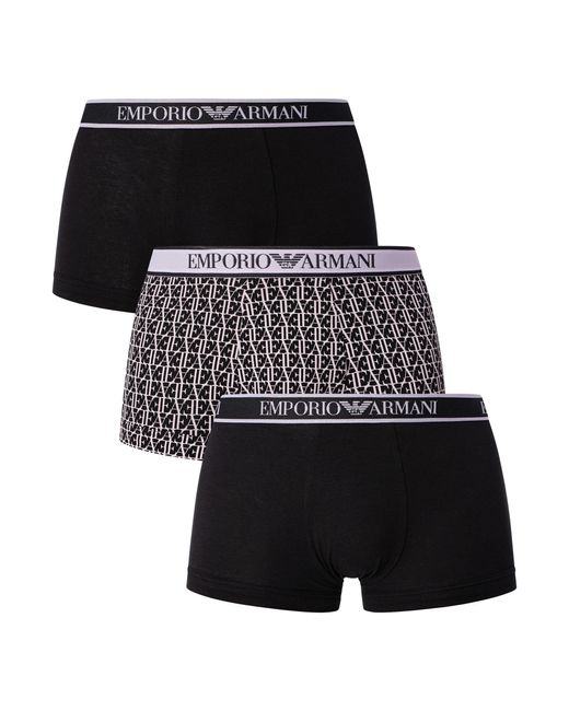 Emporio Armani Boxershorts Für Herren(3Er-Pack) in Black für Herren