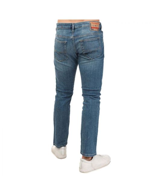 DIESEL Blue D-Yennox Tapered Jeans for men