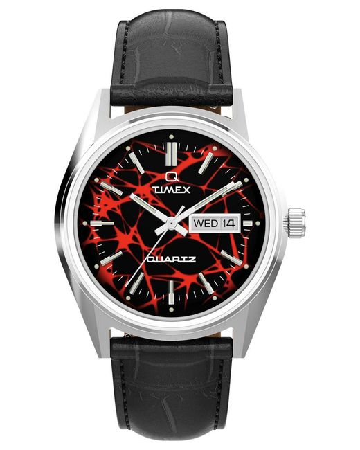 Timex Black Reissue Watch Tw2Y55700 Leather for men
