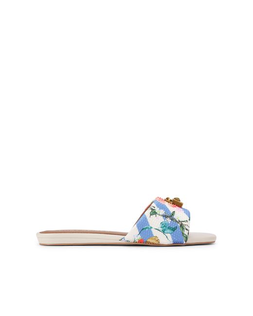 Kurt Geiger Blue Brixton Flat Sandal Sandals