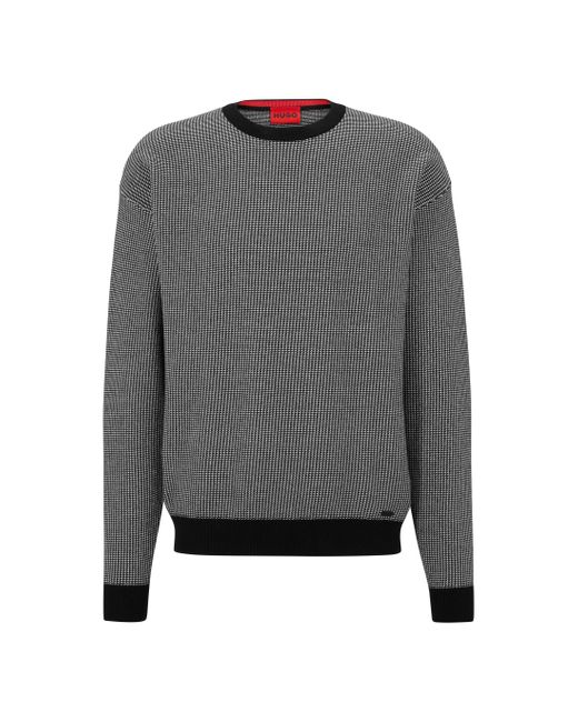 HUGO Gray Scol Sweater for men