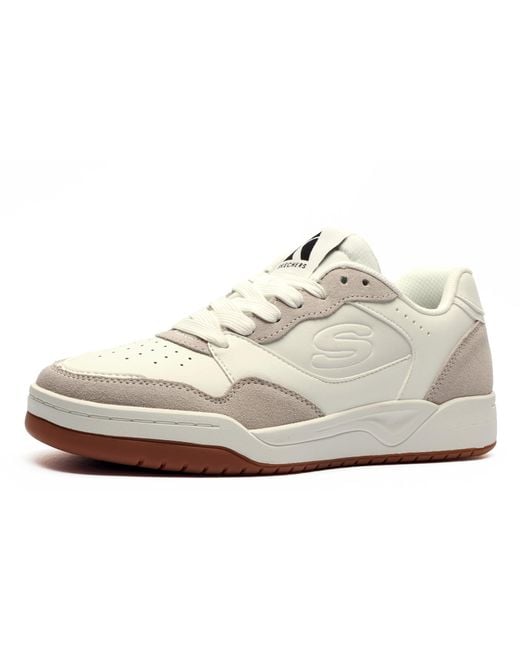 Skechers White Koopa Los Angeles Memory Foam Trainers for men