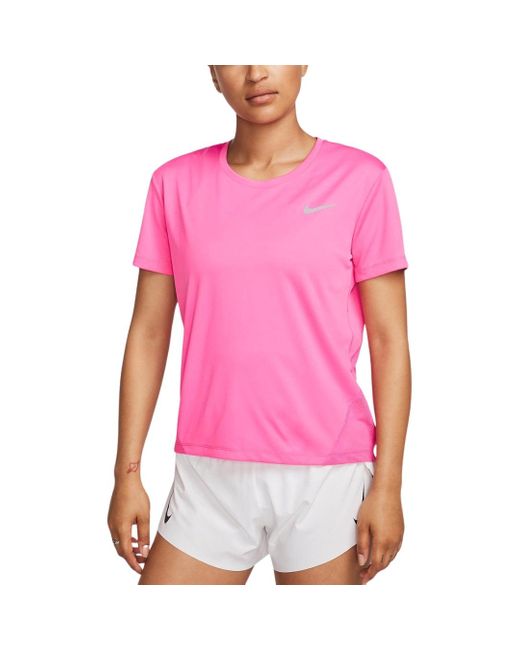 Nike Pink Short Sleeved Running Top