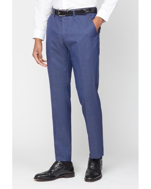 Scott Blue Premier Pindot Trousers for men