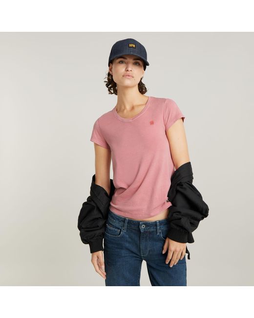 G-Star Red G-Star Raw Overdyed Eyben Slim Top 2.0