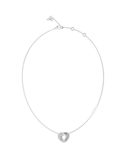 Guess White Ubn04062Rh Ladies Perfect Necklace