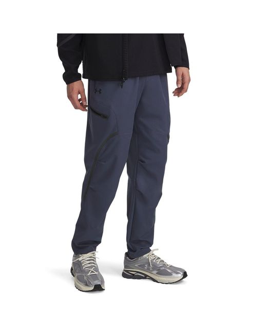 Under Armour Blue Unstoppable Solid Patterned Combat Pants for men