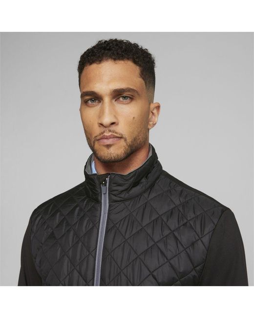 PUMA Gray Golf Frost Quilted Jacket for men