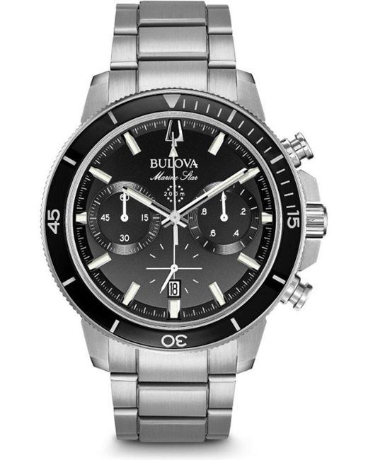 Bulova Gray Marine Star Watch 96B272 Stainless Steel (Archived) for men