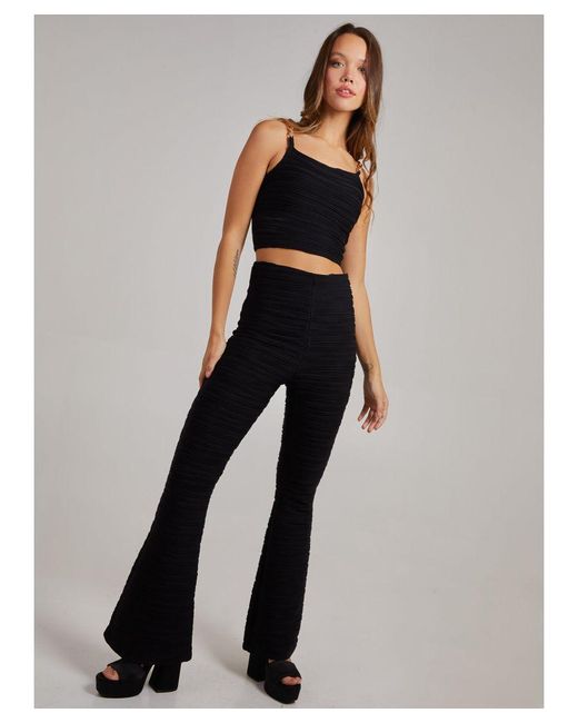 Pink Vanilla Black Swirl Rib Chain Top