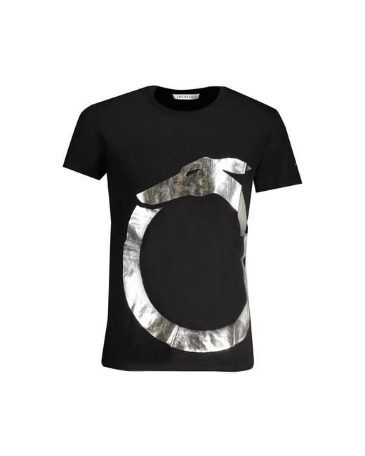 Trussardi Black Cotton T-Shirt for men