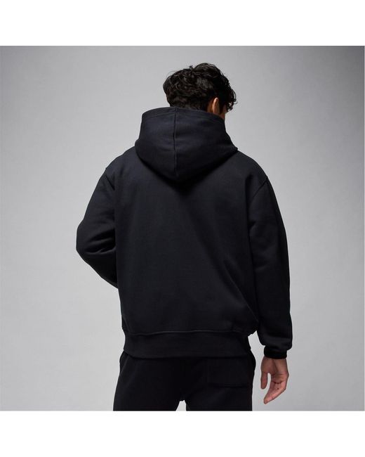 Nike Black Jumpman Hooded Neck Long Sleeve Sweatshirt for men