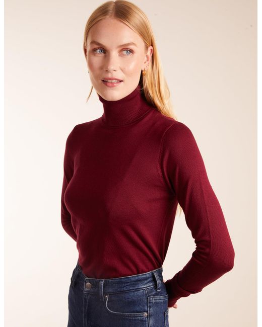 Blue Vanilla Roll Neck Jumper in Red Lyst UK