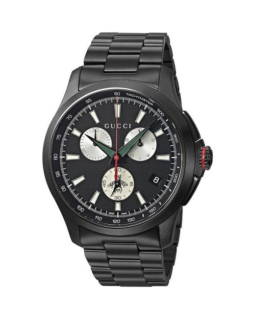 Gucci Black Ya126268 G-Timeless Chronograph Watch for men