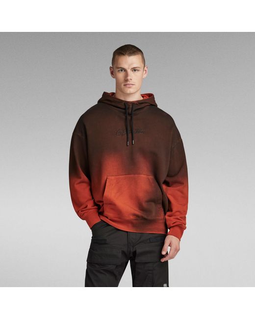 G-Star Red G-tar Pray Autograph Ooe Hoodie X An for men