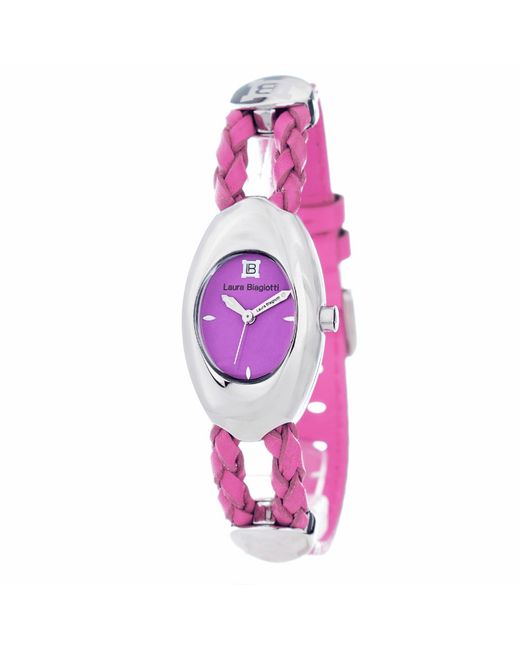 Laura Biagiotti Pink Ladies Watch Quartz Steel