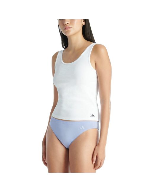 Adidas Blue Low Rise Bikini Brief