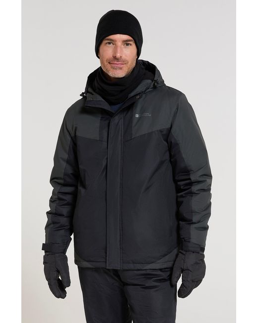 Mountain Warehouse Blue 'Dusk' Ski Jacket Water Resistant Windproof Winter Coat for men