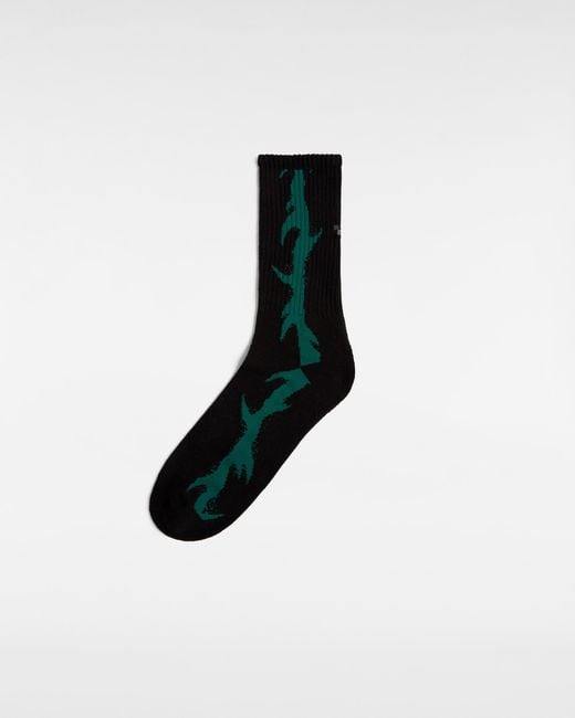 Vans Black Skate Thorn Crew Socks for men