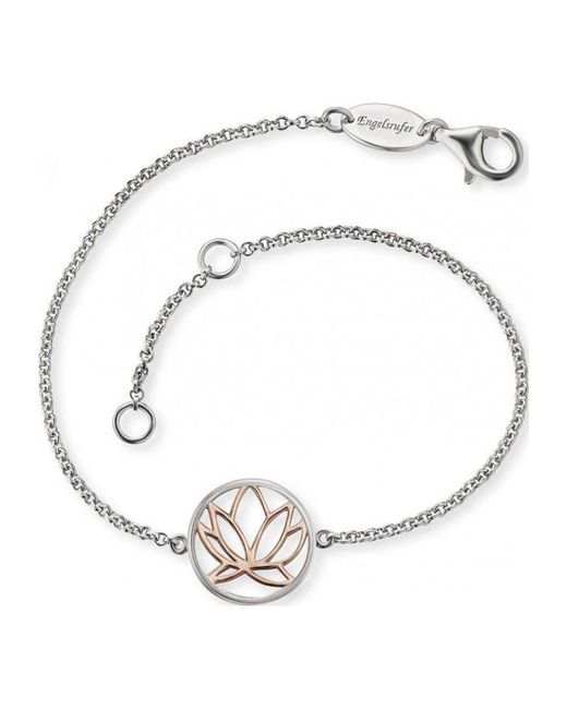 Engelsrufer White Erb-Lillotus-Bicor Ladies Lotus Bracelet