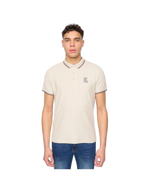 Duck and Cover White Melports Polo Shirt (Off) Cotton for men