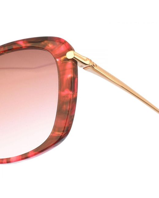 Longchamp Pink Womenss Lo616S Butterfly Shaped Acetate Sunglasses