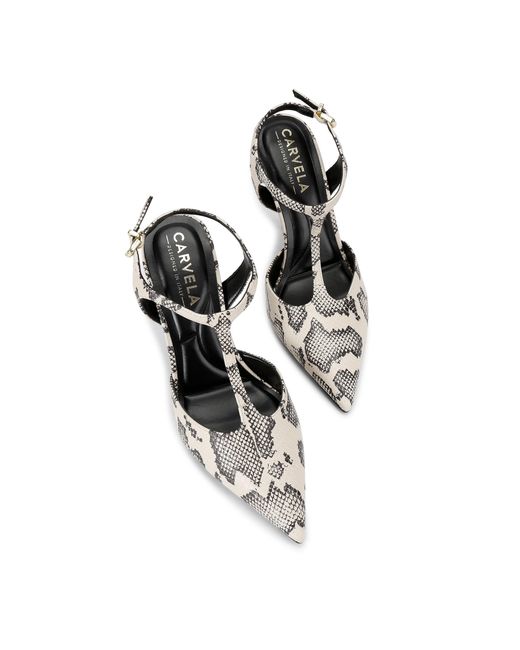 Carvela Kurt Geiger White Parade Court Heels