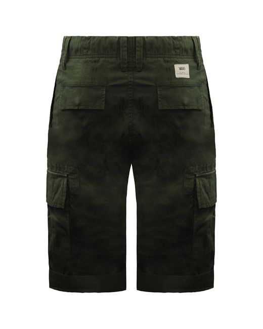 Vans Green Off The Wall Printed Dark Shorts Cotton for men