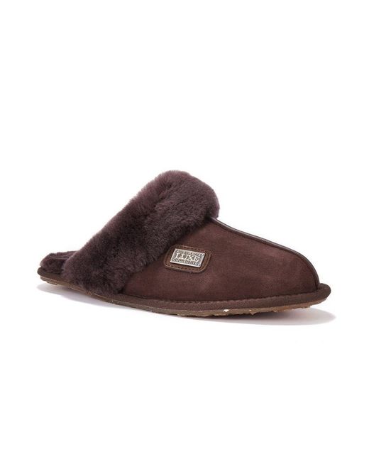 Australia Luxe Brown Closed Mule Beva