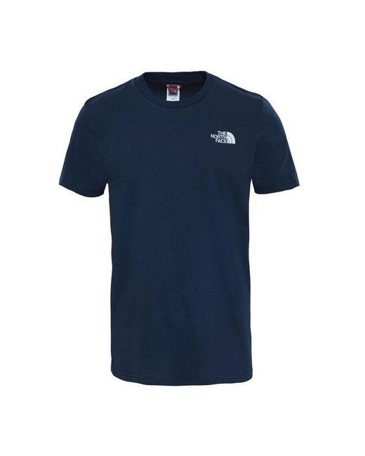 The North Face Blue Ss Simple Dome T Shirt for men