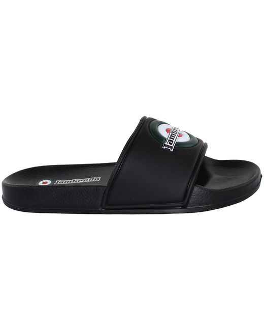 Lambretta Black Pace Sliders for men