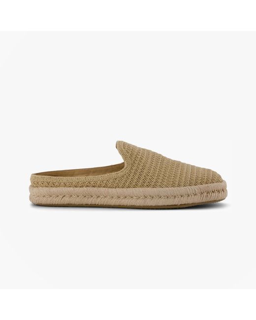TOMS Natural Santiago Mule Mules Sandals Textile for men