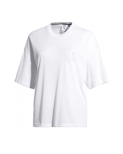 PUMA White X Selena Gomez Tee Casual T-Shirt 517811 04