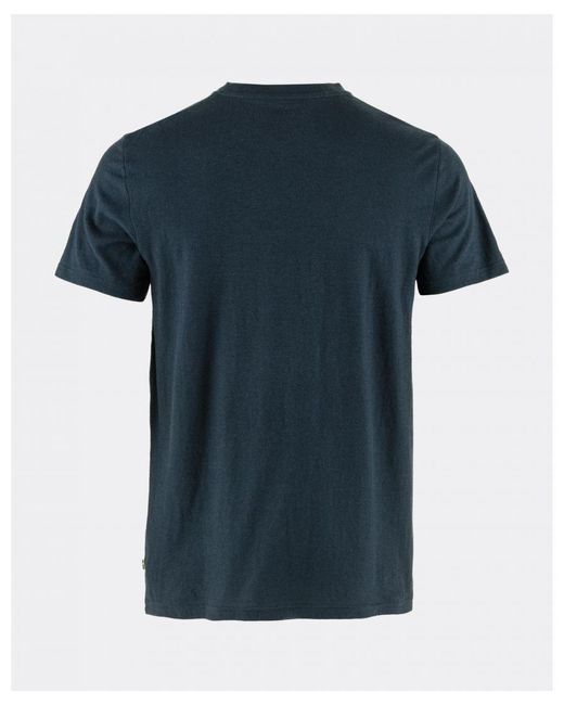 Fjallraven Blue Hemp Blend T-shirt for men