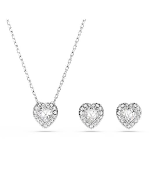 Swarovski Metallic 'Ss25 Capsule' Base Metal Set: Necklace + Earrings