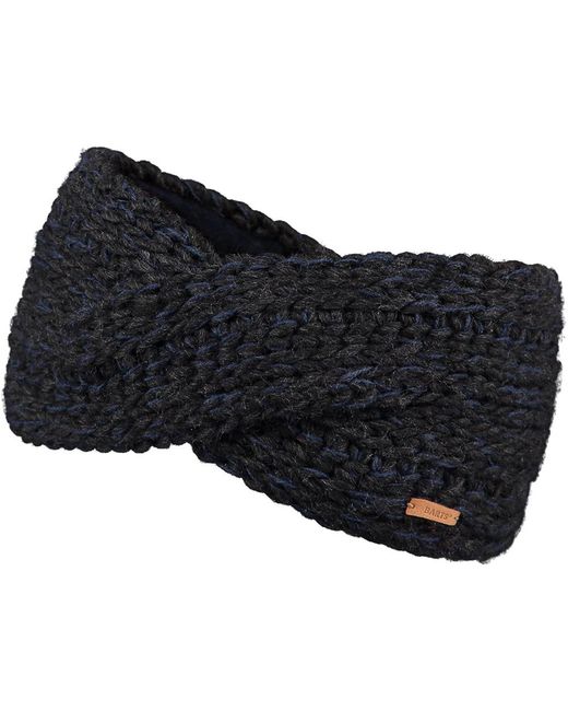 Barts Blue Jasmin Fleece Lined Knitted Twisted Headband