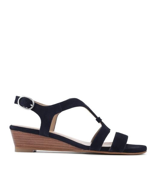 Jones Bootmaker Blue Gravina Leather Slingback Sandals
