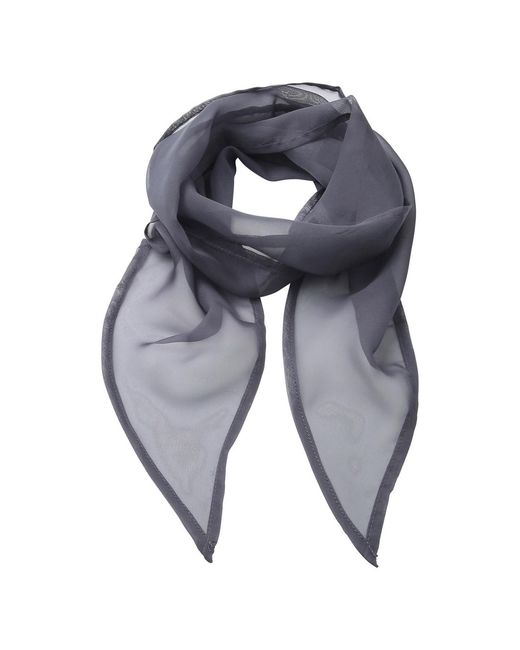PREMIER Blue Adult Colours Chiffon Scarf (Steel)