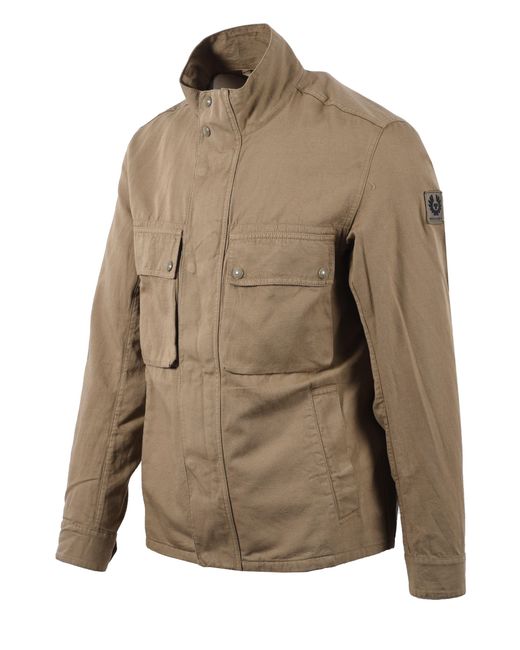 Belstaff Brown Hayfield Jacket Fatigue Cotton for men
