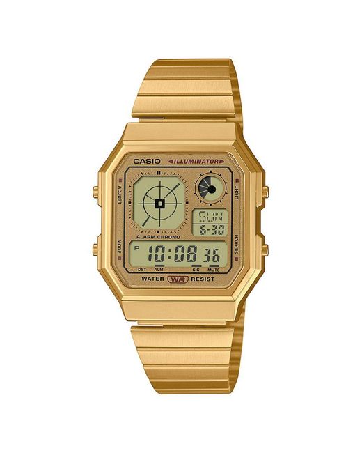 G-Shock Metallic Collection Vintage Watch A130Weg-9Aef Stainless Steel