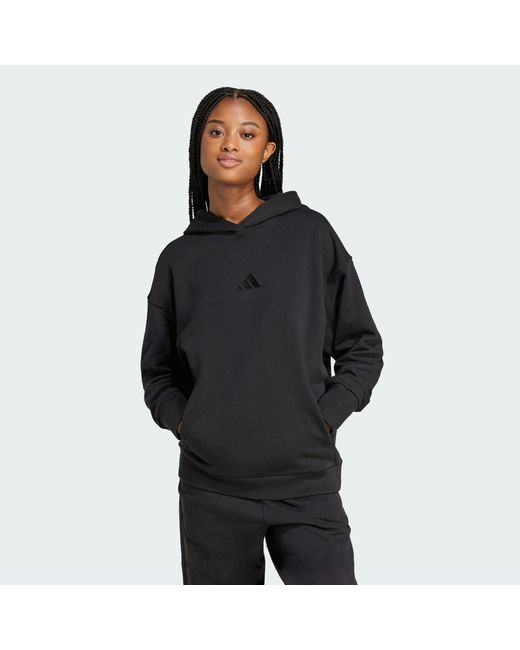 Adidas Black All Szn French Terry Loose Hoodie